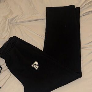 PINK Victoria's Secret Black Relaxed Wide Leg Pants